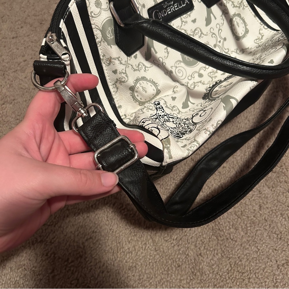 Disney Cinderella 2015 Black and White Handbag Purse - Picture 5 of 12